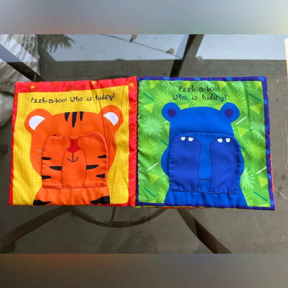 Play Peek-A-Boo Jungle Animals Cloth Book